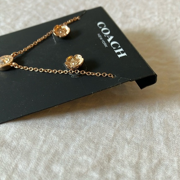 Coach: Rose Gold Jewelry Set- Necklace & Earrings - Picture 9 of 12